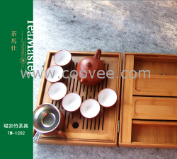 供应茶马仕磁扣竹茶具