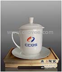 供应景德镇陶瓷工厂生产供应陶瓷茶杯 会议纪念茶杯 周年纪念茶杯
