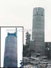 烟囱拆除 拆除烟囱 水泥烟囱拆除