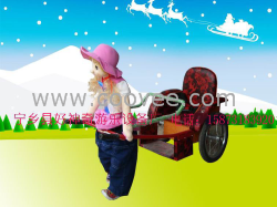供应小型机器人黄包车&mdash;&mdash;宁乡县好神奇游乐设备厂