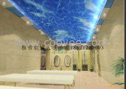 供应山东、青岛、济南、潍坊、济宁软膜天花吊顶 洗浴中心吊顶 游泳馆吊顶