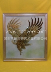 供应珐琅画--雄鹰展翅