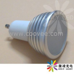 高性价新款LED射灯3W,平面玻璃透镜