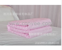 批发涤印花羊绒被/景泰绒毛制品