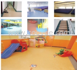深圳幼儿园专用PVC胶地板