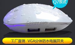 VGA接口苹果Q7防水电脑网吧桌面机箱开