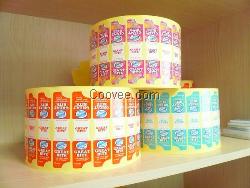 卷装自动贴标标签、瓶贴不干胶标签