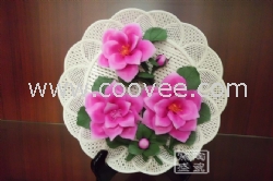 陶瓷花盘，家居摆件，花盘，陶瓷工艺品