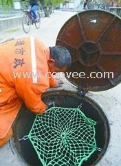 井盖防坠落网