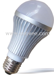 5W LED灯泡，采用铝合金外壳及PC面