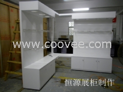 定做样品间木制LED灯具样品展板 样品展