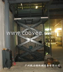 越秀液压升降货梯固定剪叉升降货梯欧力特