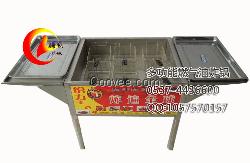 双灶燃气油炸锅,大型燃气油炸锅