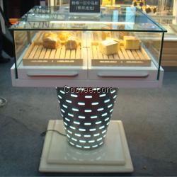 加工定制食品柜 木质展柜 玻璃柜台&mdash;厦门宜店展示