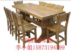 实木餐桌餐椅订做就找浏阳河木制品厂，浏阳家具厂