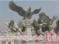 供应石雕雄鹰-石雕雄鹰价格-曲阳塑源雕塑