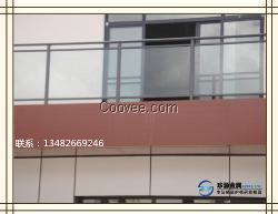不锈钢阳台栏杆 别墅小区阳台玻璃栏杆