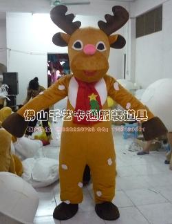 供应卡通人偶服装，表演服装圣诞鹿