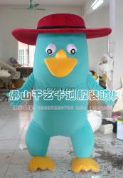 供应卡通行走人偶，动漫卡通人偶服装鸭子