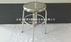 不锈钢四脚加固圆凳 防静电不锈钢净化圆椅