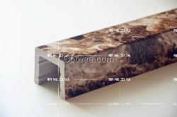 塑钢石基 淋浴房挡水条 弧形防水条